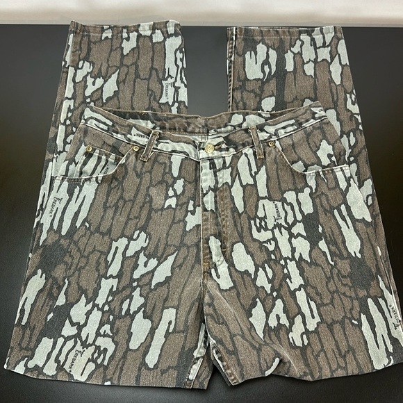 Vtg Cabela’s Trebark Camo Hunting Denim Jeans Sz 36 Outdoor Shooting Made in USA - Picture 11 of 11